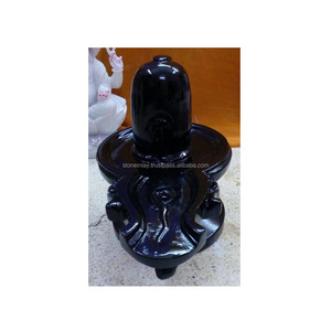 Shiv Lingam de mármol negro - Product Image 1