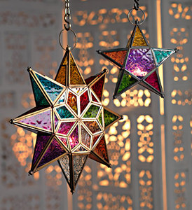 Farol de Vela en Forma de Corazón Blanco, Decoración Metálica para el Hogar - Product Image 3