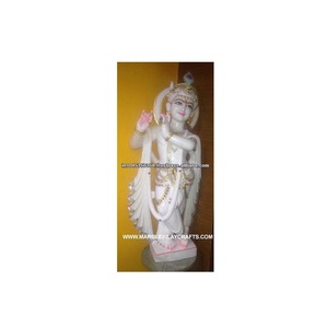 Standing beautiful Krishna Marble Statue - Product Image 1