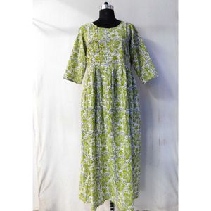 Hermosa colección de bloque de mano impreso fiesta playa desgaste blusas cierre lateral botón costura casual mujer vestir - Product Image 1