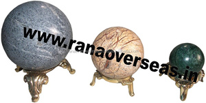 Soportes de exhibición de latón de 3 patas con bola de jabón, para decoración de restaurante, Hotel y oficina - Product Image 2