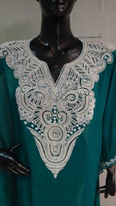 Abaya — belle Robe musulmane pour femmes, tenue unie avec des poches en perles, vêtements islamiques, tendance, - Product Image 4