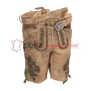 Séchage rapide coton tricoté Oktoberfest Trachtan pantalon motif 2022 été allemand Trachten Lederhosen pli froissé grande taille mi - Product Image 1