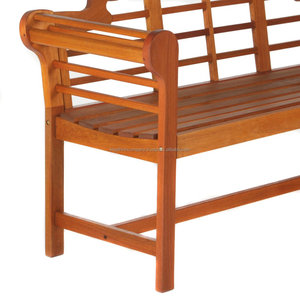 Banc d'extérieur Queen 3 places Style traditionnel Banc Luyten Paito en bois - Product Image 3