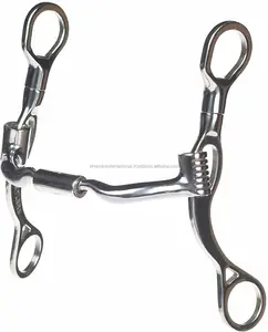 Shemax 2023 Calidad superior Venta caliente Equitación Personalizado Venta al por mayor Todos los colores Todos los tamaños Western Short Shank Horse Bit - Product Image 1