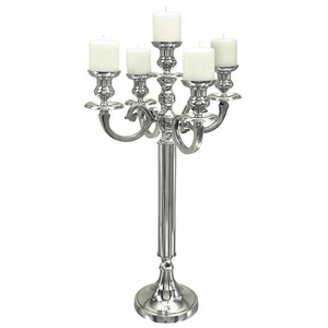 Candelabro de 5 Brazos con Acabado Personalizado para Decoración de Mesa de Comedor, Candelabro de Metal de Primera Calidad - Product Image 1
