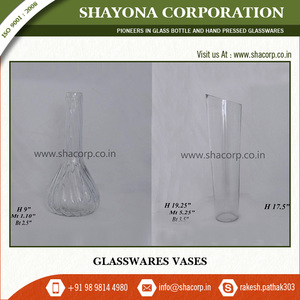 แจกันแก้วทรงสูงสำหรับตกแต่งบ้านจากผู้ผลิตอินเดีย - Product Image 4