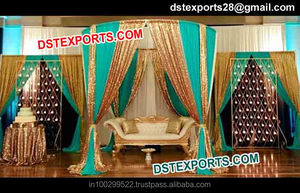 Escenario de boda de estilo elegante, escenario de fondo de boda, paneles de Cachemira para decoración, último diseño - Product Image 4