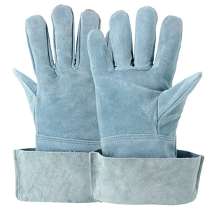 Guantes de seguridad de soldadura de cuero dividido Guantes de trabajo para protección de manos y brazos - Product Image 2