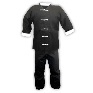Uniforme de Kung Fu pour hommes adultes en polyester/coton, vêtements d'arts martiaux - Product Image 1
