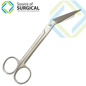 Tijeras para Vendas con Mango de Madera, Tijeras para Vendas de Acero Inoxidable Alemán de Longitud o Grado Específico, Instrumentos Lister para Vendas de Acero Inoxidable - Product Image 3