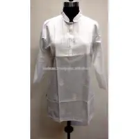 Indian Cotton White Chicken Embroidered Women Tunic Dress
