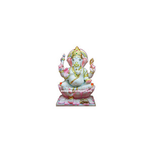 Statues uniques du dieu Ganesha en marbre - Product Image 1