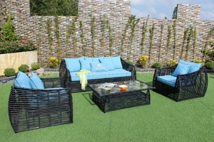 Canapé-lit moderne en osier, ensemble pour le jardin ou la salle de séjour, 2018 - Product Image 2