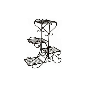 Super Qulity ผงสีดำเคลือบโลหะ4ชั้นดอกไม้ชาวไร่ยืนในราคาที่ดีโดยตรงจากการผลิต - Product Image 1