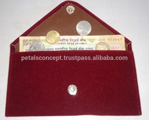 Venta al por mayor de buena calidad imán botón cierre suave terciopelo moneda embalaje dinero sobre para regalo ocasional - Product Image 2