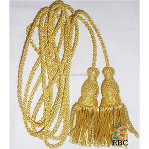 Church Priest Borlas Bolitas Tassel Gold OEM Gold Tassel <b>Fringe</b> 3-15 Inch Hand Made with Mylar Cord & Metallic TASSEL - Product Image 3