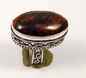 Anillo de Plata de Ley 925 Hecho a Mano con Piedra Preciosa Natural de Marconi, Estilo Vintage Gitano, Unisex, para Bodas y Fiestas, Tamaño Personalizable - Product Image 2