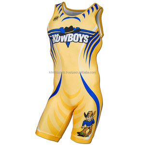 Lutte Jaune Singlet pour Adulte - Product Image 1