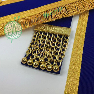 Mandil Masónico de Cuero de Cordero, Mandil de Vestimenta Completa Estilo Provincial, Mandil de Regalia Masónica al por Mayor, Regalia de la Francmasonería - Product Image 3