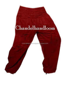 Maroon Cotton <b>Harem</b> Pants Baggy Afghani Gypsy Hippie Cotton Trouser Yoga Hippie Boho Loose <b>Harem</b> Pants Baggy Pants - Product Image 2