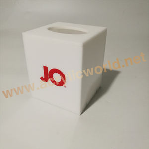 Boîte à mouchoirs acrylique boîte à mouchoirs mallette de rangement porte-couvercle conteneur boîte à mouchoirs/porte-serviettes - Product Image 4