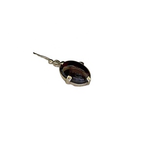 Pendientes de aro finos de plata esterlina coloridos con piedras preciosas para bodas, fiestas y regalos Pedido mínimo bajo - Product Image 1