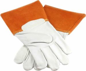 Gants de soudage en cuir PU véritable confortables sur mesure pour adultes Gants de travail extensibles - Product Image 5