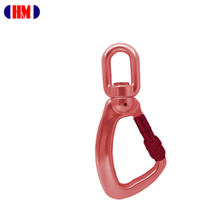 Mousqueton pivotant en aluminium A304KSG-R avec vis de verrouillage, indicateur de charge CE 25kN - Product Image 3