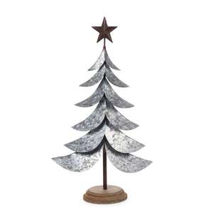 Galvanisé En Métal Arbre De Noël - Product Image 1