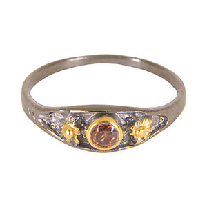 Hecho a mano 925 Plata de Ley 18K chapado en oro personalizable joyería minimalista granate natural anillos de piedras preciosas moissanita diamante - Product Image 1