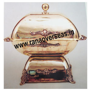 Buffet en laiton indien chauffe-plat chauffe-plat équipement de restauration présentoir de Buffet pour fêtes de mariage Banquet restauration et événements - Product Image 4