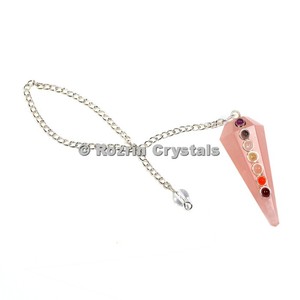 Rose Quartz Chakra Pendulum - Product Image 1
