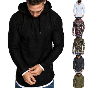 Sudadera con capucha negra lisa de último diseño, al por mayor, Sudadera negra de alta calidad - Product Image 1