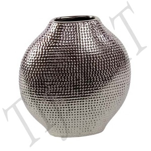 Vase en métal antique de luxe pour la décoration de mariage et de fête à la maison avec logo personnalisé - Product Image 5