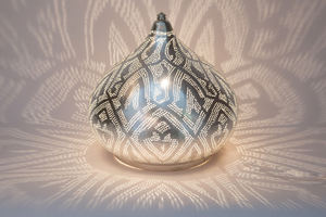 Silver <b>Moroccan</b> Pendant Lamp - Product Image 5