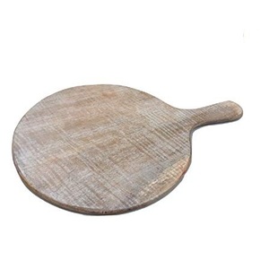 Plato de madera para restaurante de pizza y bandeja de servicio de pizza de color de madera natural para tamaño y diseño personalizados - Product Image 1