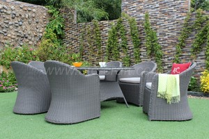 Juego de muebles de mimbre para comedor, RADS-024 resistente a los rayos UV, estilo 1 - Product Image 3