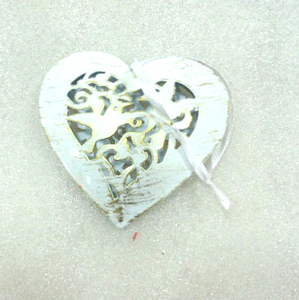 Adorno colgante de Metal en forma de corazón de Venta caliente adorno decorativo de Navidad - Product Image 2