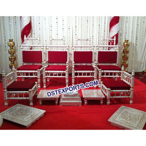 Sillas Tradicionales Indias para Mandap de Boda, Últimos Modelos de Sillas Sankheda para Bodas, Muebles para Mandap de Boda Indio - Product Image 1