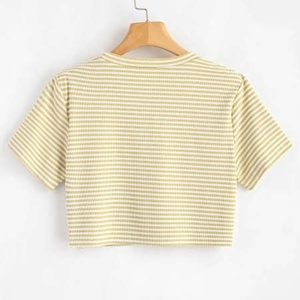 Camiseta de algodón de tamaño XL para mujer, logotipo de marca personalizado, serigrafía, camisetas de manga corta para chicas sexis, camisetas de Hip Hop fabricadas en Bangladesh - Product Image 2