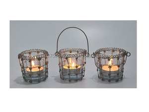 Portavelas de Metal Hecho a Mano, Decoración Elegante para Interiores/Exteriores, Hogar, Hotel, Oficina, Fiestas Navideñas - Product Image 3