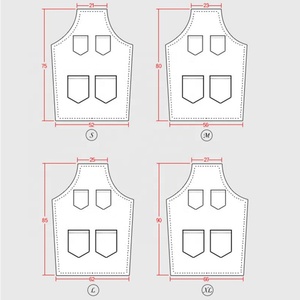 Venta al por mayor profesional Jeans babero corte de pelo delantal impermeable personalizado peluquero cocina salón accesorios para Chefs - Product Image 4