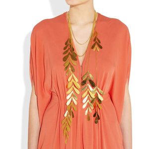 Collares de hojas de estilo veraniego hechos a mano para mujeres - Product Image 1