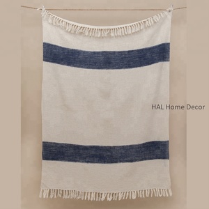 Couverture de jet de textile à la maison, jet imprimé par bloc personnalisé, fournisseurs de couvertures imprimées personnalisées en Inde jetés de coton promotionnels - Product Image 2