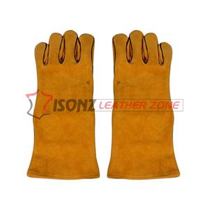 Gants de sécurité industriels en cuir véritable pour le soudage de gants de travail antidérapants anti-coupures et anti-chocs - Product Image 5