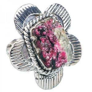 Russian Eudialyte Gemstone Silver <b>Ring</b> Fine Jewelry Floral Design Sterling Silver Eudialyte Stone <b>Statement</b> <b>Ring</b> <b>for</b> <b>Women</b> - Product Image 1