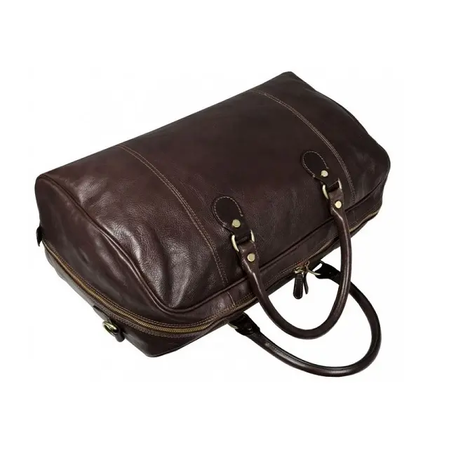 नए डिजाइन बैग निर्माता डफ़ल बैग चमड़े के कस्टम यात्रा बैग ब्राउन रंग अनुकूलित डिजाइन