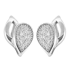 Bold Exceptional <b>Pretty</b> Cubic Zircon Pear Cut Silver <b>Earring</b> 925 Solid Sterling Finished Jewellery Impressive - Product Image 1