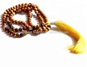 Collar de plata de ley 108 con diseño de ojo de tigre, joyería hecha a mano con piedras preciosas - Product Image 2